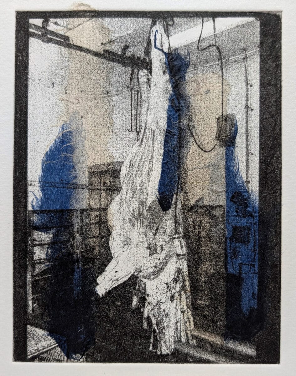 04 gervais chantal vache ecorchee de la serie labattoir photogravure a leau forte et chine colle 2025