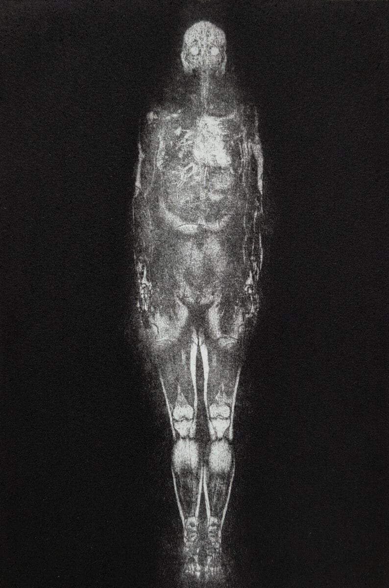 08 gervais chantal autoportrait de la serie les maux non dits photogravure a leau forte et aquatinte 2025