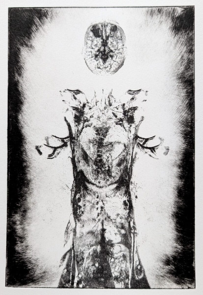 10 gervais chantal autoportrait de la serie les maux non dits photogravure a eau forte 2025