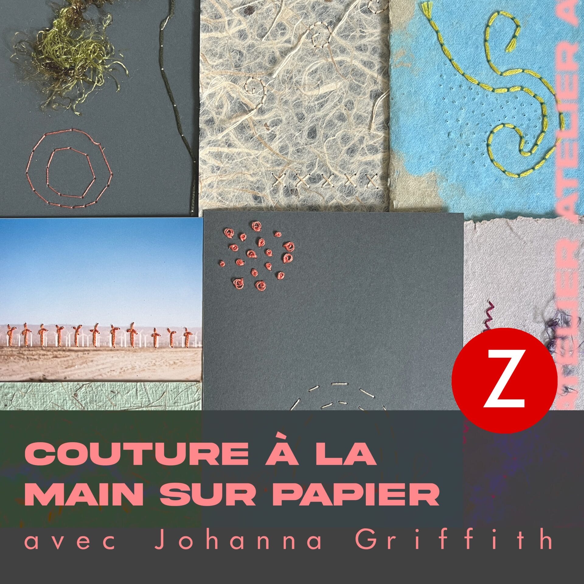 Couture à la main sur papier 1 Couture à la main sur papier